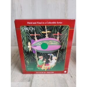 Carlton Cards Joy air 1998 ornament Xmas blimp
